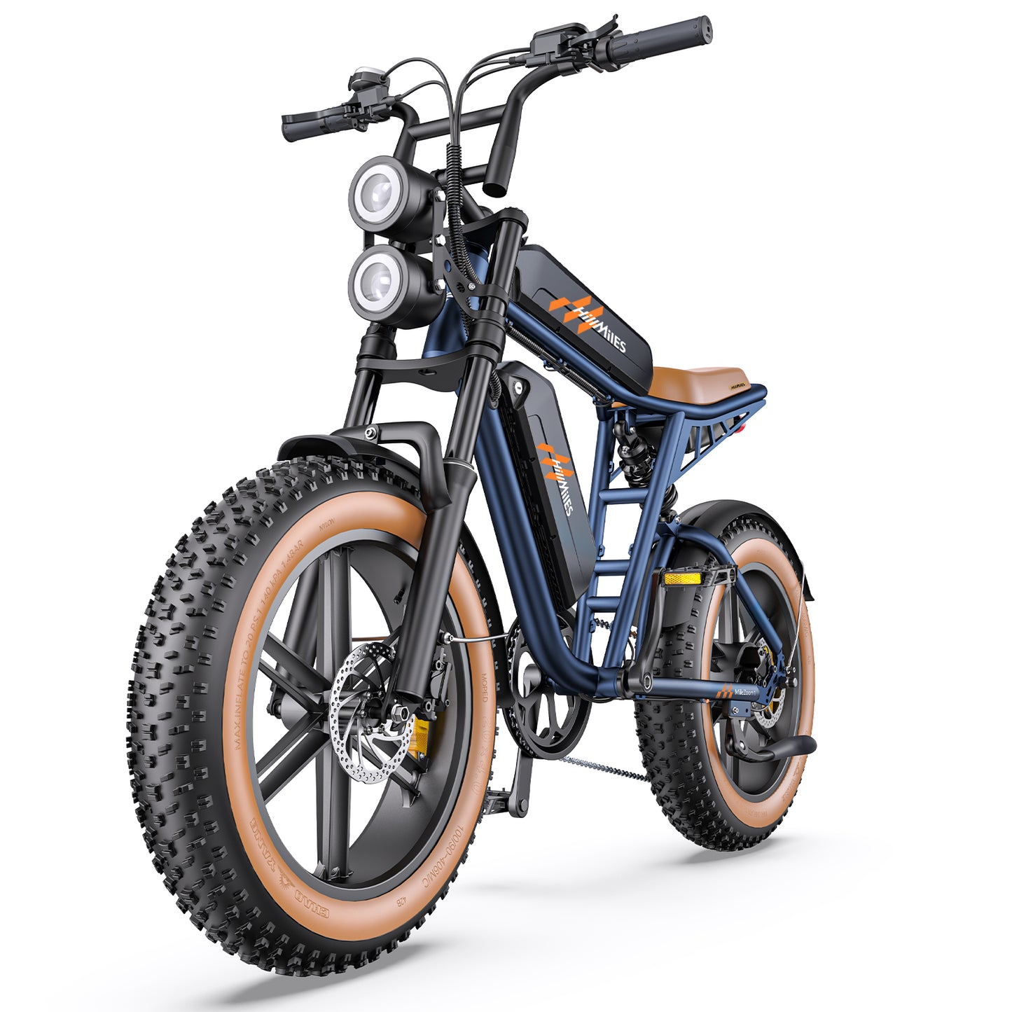 Hillmiles MILEZOOM1 750W Powerful Motor 52V31.2AH Dual Battery Electric Bicycle