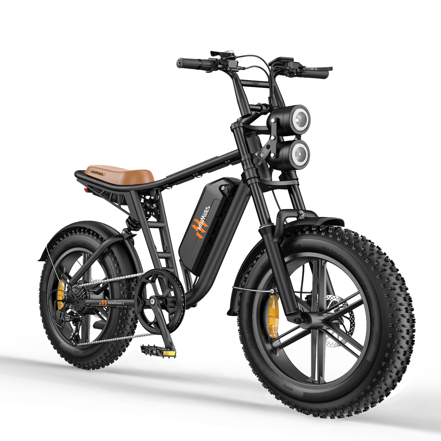 Hillmiles MILEZOOM1 750W Powerful Motor 52V31.2AH Dual Battery Electric Bicycle