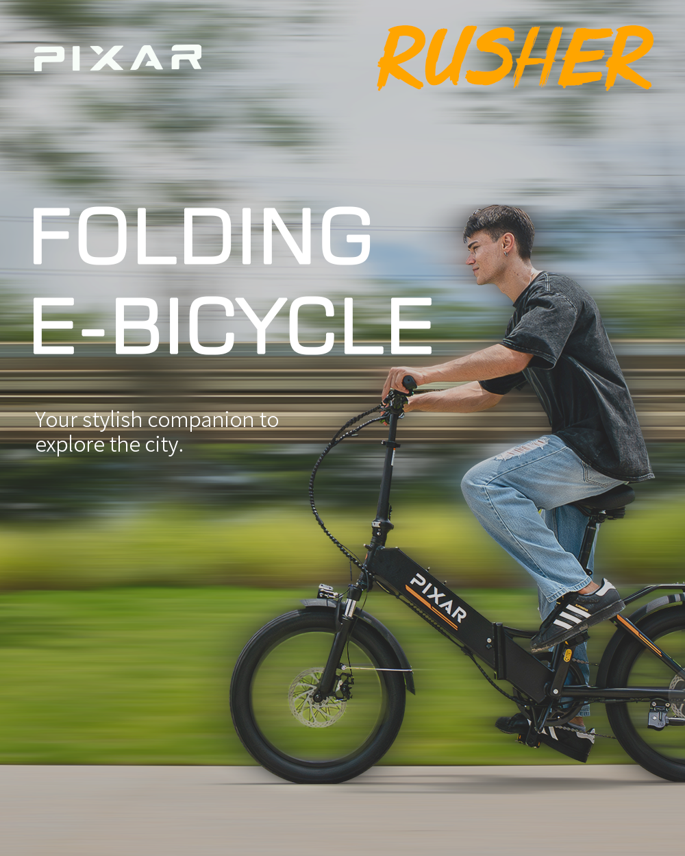PIXAR Rusher C1 20'' Folding Ebike