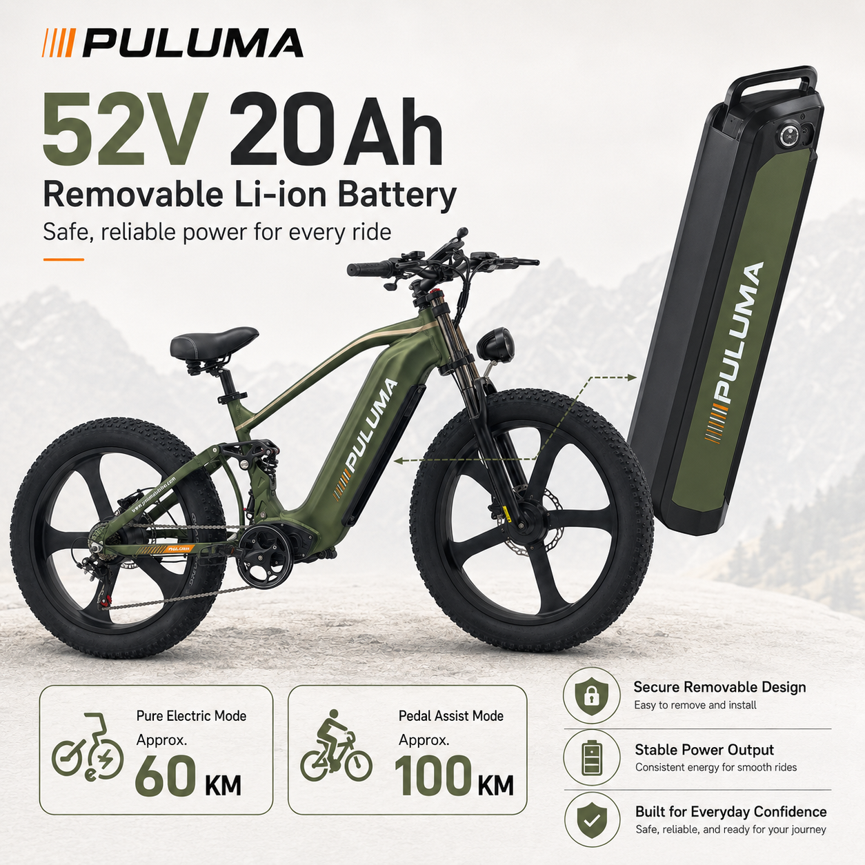 PULUMA PE900 Mountain Electric Bike