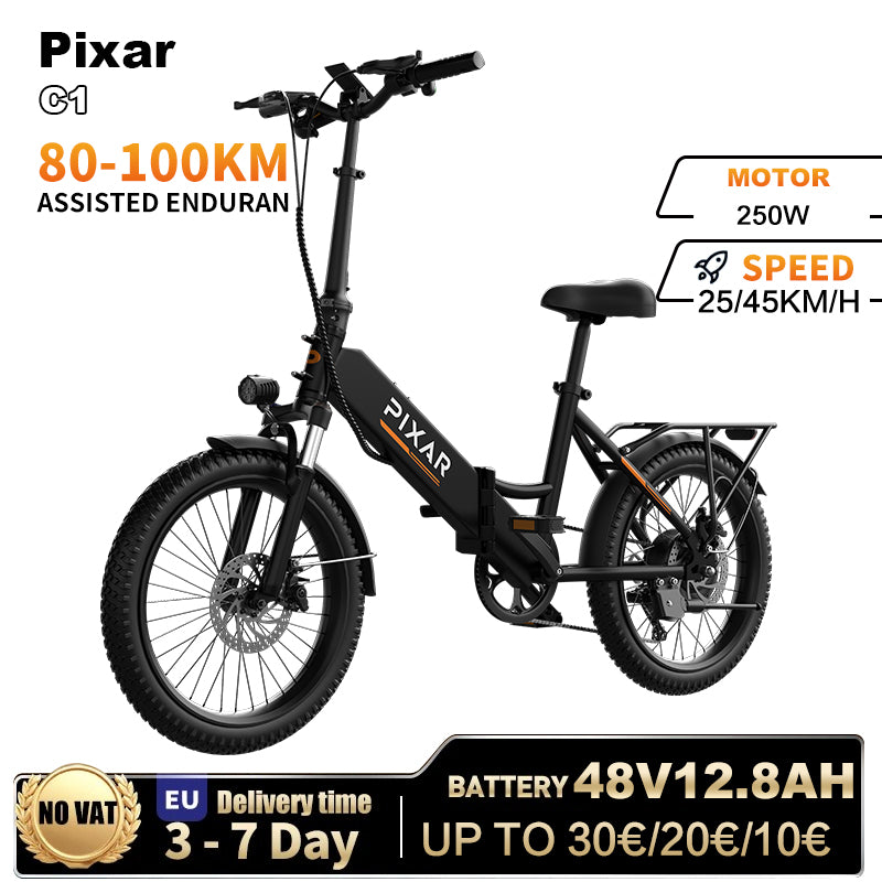 PIXAR Rusher C1 20'' Folding Ebike