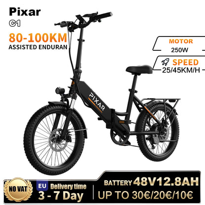 PIXAR Rusher C1 20'' Folding Ebike