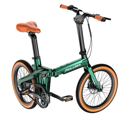 PULUMA PT20 Carbon Fiber Folding Electric Assist Bike EU Legal Portable Urban Commuter E-Bike
