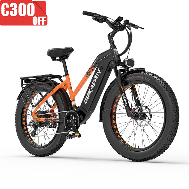Dukawey DM530 Plus &nbsp;Electric Bike 1000W Motor 52V 20Ah Samsung Battery 52KM/h Max Speed