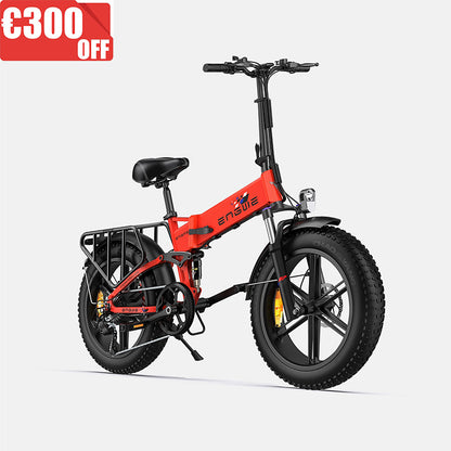 ENGWE Engine X 100 km Range Max Speed 25 km/h Full Suspension Foldable E-bike