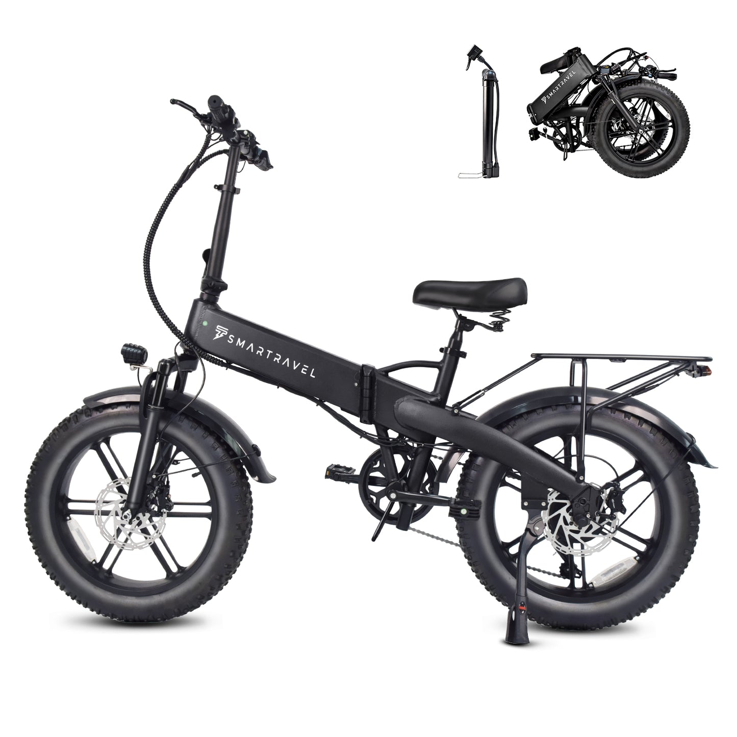 M6 Folding Electric Bicycle 250W 20 Inch ×4.0 Fat Tire 48V15AH City Commuting E-Bike