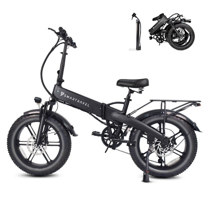 M6 Folding Electric Bicycle 250W 20 Inch ×4.0 Fat Tire 48V15AH City Commuting E-Bike