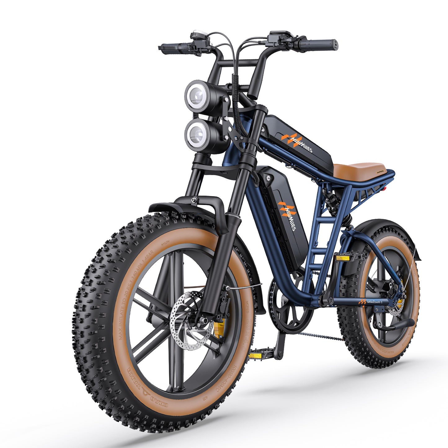 Hillmiles MILEZOOM1 750W Powerful Motor 52V31.2AH Dual Battery Electric Bicycle