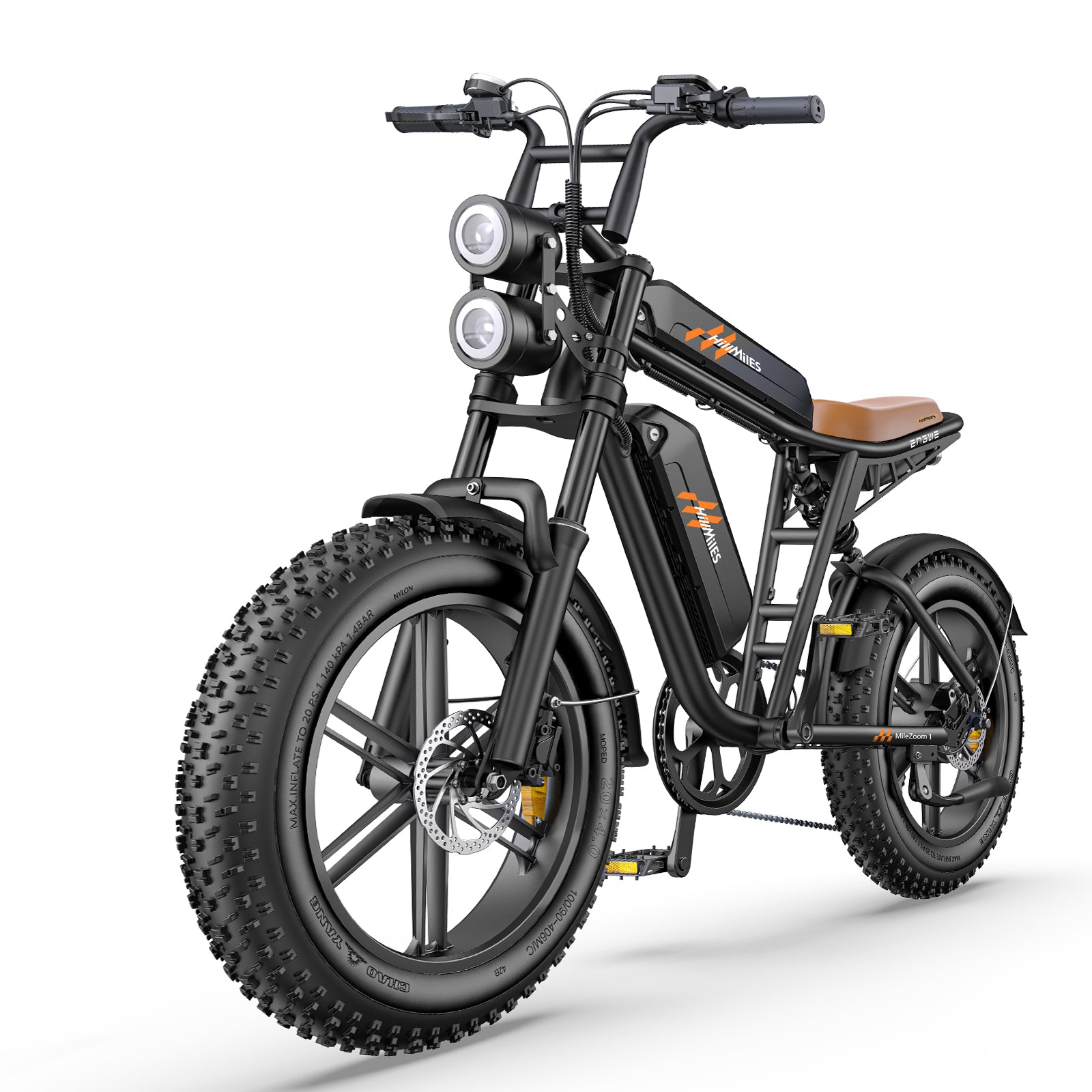Hillmiles MILEZOOM1 750W Powerful Motor 52V31.2AH Dual Battery Electric Bicycle