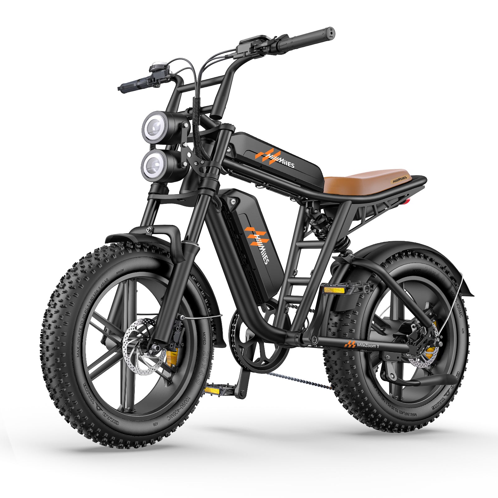 Hillmiles MILEZOOM1 750W Powerful Motor 52V31.2AH Dual Battery Electric Bicycle