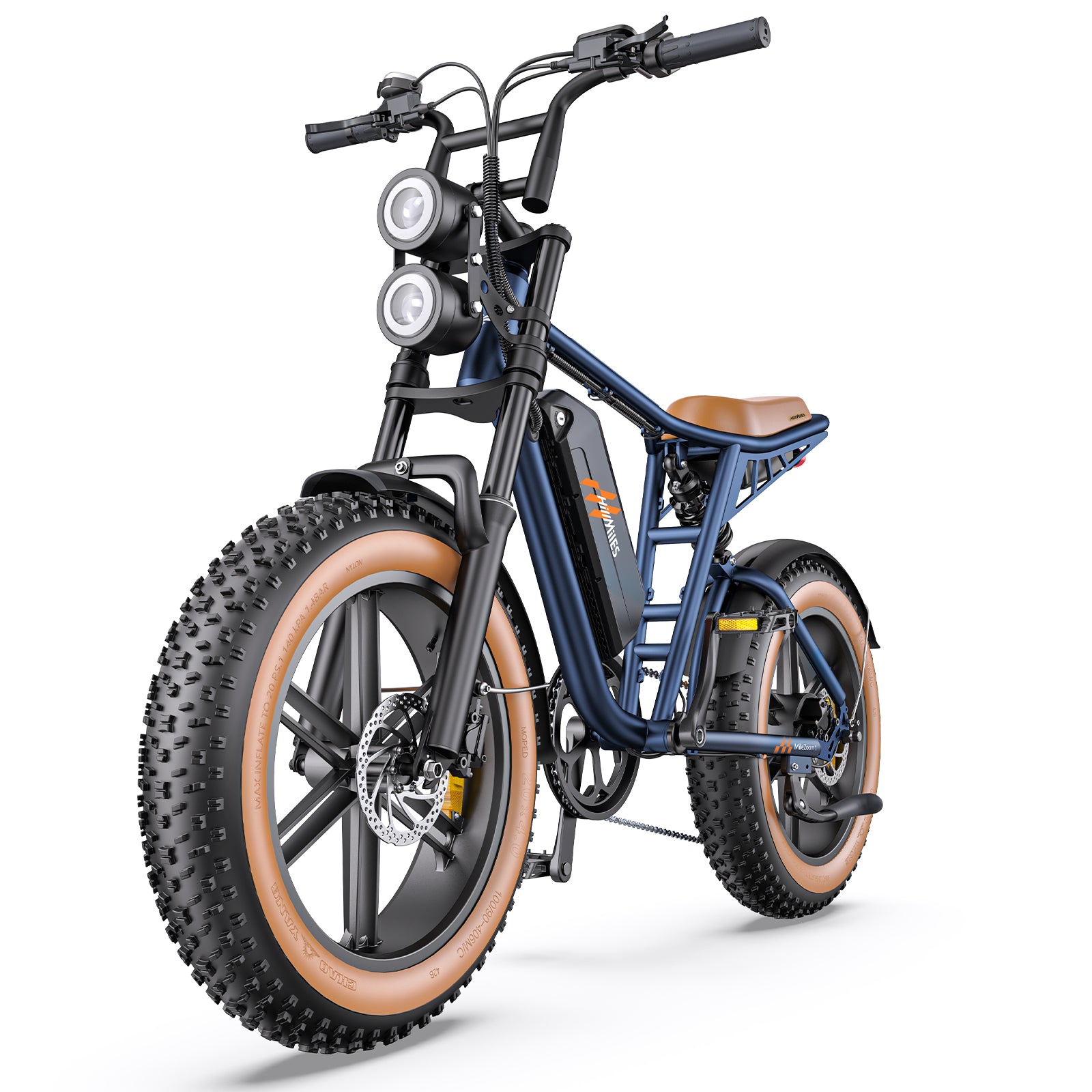 Hillmiles MILEZOOM1 750W Powerful Motor 52V31.2AH Dual Battery Electric Bicycle