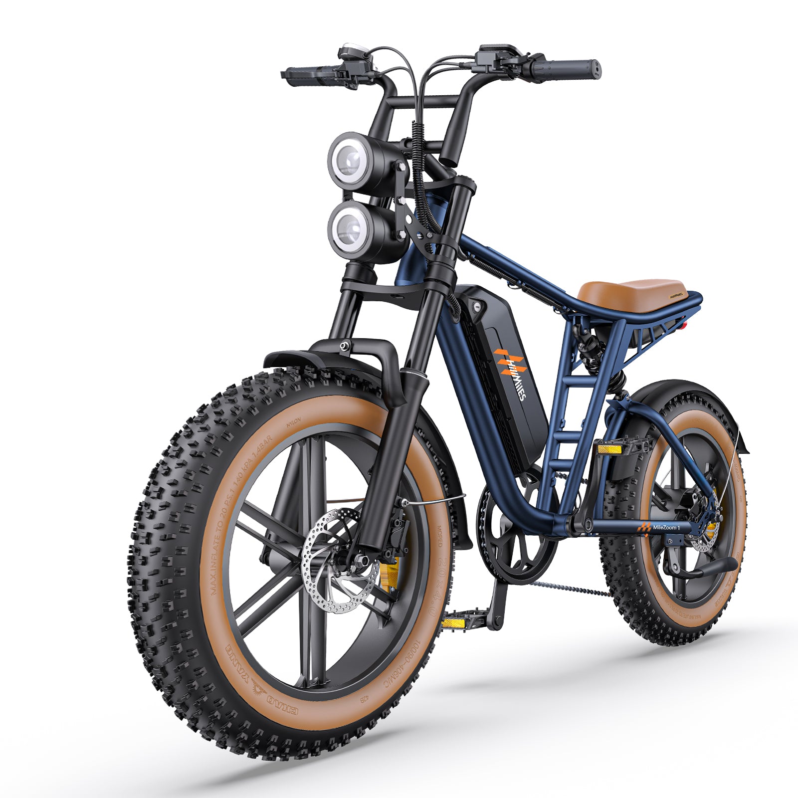 Hillmiles MILEZOOM1 750W Powerful Motor 52V31.2AH Dual Battery Electric Bicycle
