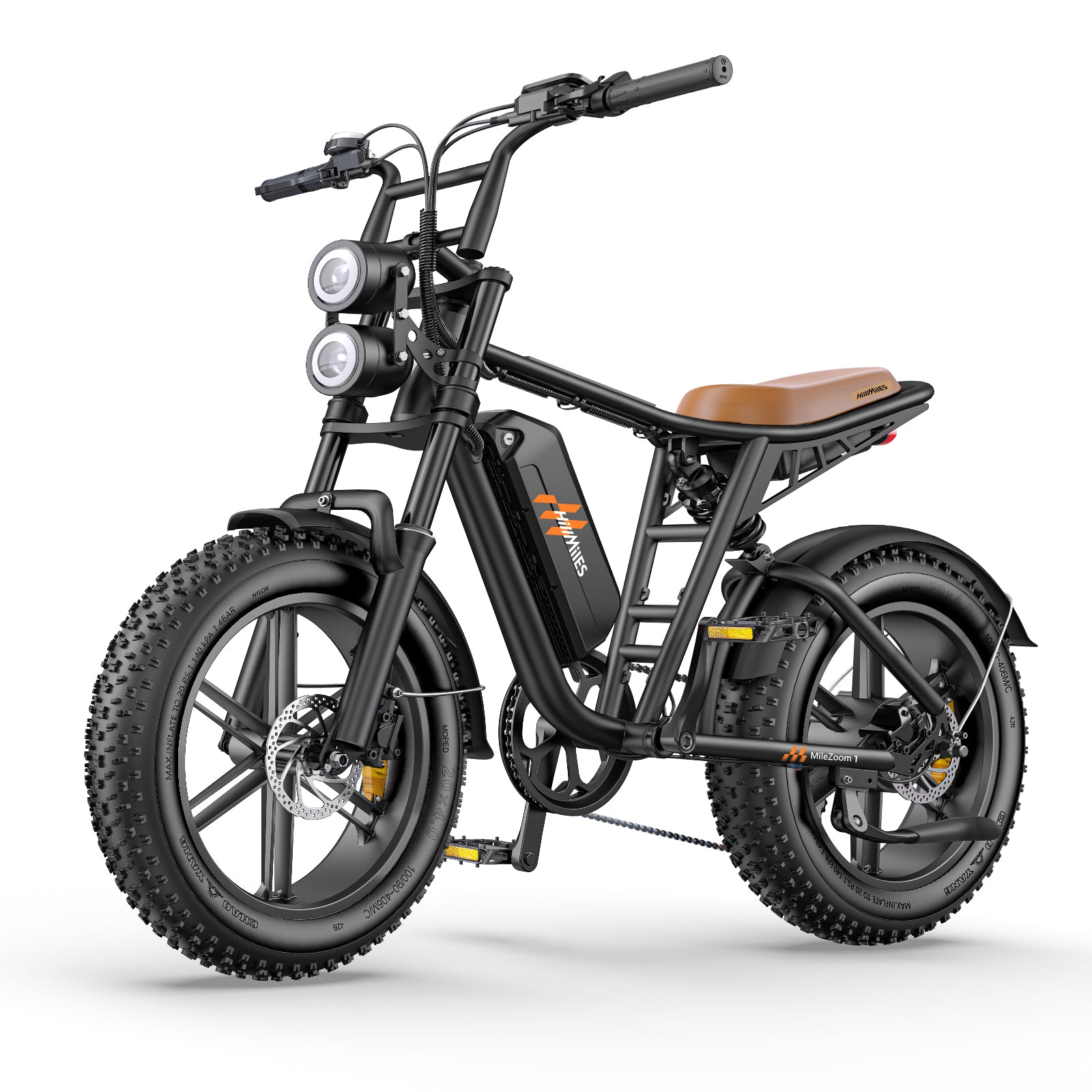 Hillmiles MILEZOOM1 750W Powerful Motor 52V31.2AH Dual Battery Electric Bicycle
